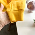 PINK - Victoria's Secret PINK Victoria Secret Yellow Mock Zip Neck Sweatshirt Small Photo 2