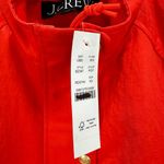 J.Crew  Collection Lightweight Bomber Jacket Relaxed Gold Buttons Red XS NWT Photo 6