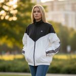 Adidas NWT Originals R3CD TT Women's Jacket Full Zip Loose Fit JZ6777 Photo 1