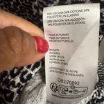 Maeve Anthropologie  Leopard Print Scoop Neck Peplum Top Black White Size Small Photo 7