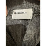 Allen Allen  Linen Pants Womens L Gray Elastic Waist Pockets High Rise Lagenlook Photo 3
