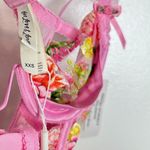For Love & Lemons Sabrina Teddy in Pink Floral Size XX-Small NWT Photo 4