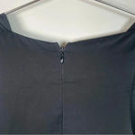 Helmut Lang  Black Silk Sleeveless Ruched Mini Dress Photo 6