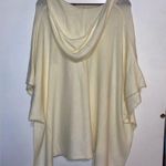 Olivia Sky  sweater Poncho with hood in ivory size large Photo 2