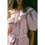 NEW Sea New York Sz XS Perry Border One Shoulder Dress Floral Lilac Purple Photo 2