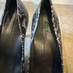 Ecco  | Black snake skin Heels size 9 us 41 uk sizing Photo 8