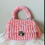 Handmade Peach Blossom Crossbody Bag Photo 0