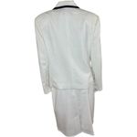 Vintage Russ Womens 2 Piece Blazer Skirt Set White Navy Sie 14 Business Casual Photo 10