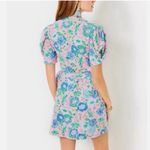 Lilly Pulitzer Sailynn Floral Short Sleeve Wrap Dress in Conch Shell Pink XLarge Photo 2