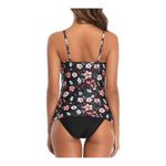 Tankini Swimsuit Black Pink Blue High Neck Tummy Control Size XXL NWT #2282 Photo 1