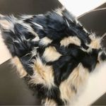 Mark By Avon Faux Fur Convertible Clutch Shoulder Bag Gray Black Cream Mobwife Photo 2