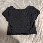 Aerie  Black Lace Crop Top Photo 1
