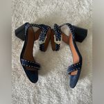 Givenchy *  Paris navy blue studded chunky heel sandal size 38.5 Photo 5