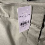 Ann Taylor 14 The Crop Mid Rise Slim Leg Ankle Flat Front Chino Green NWT Photo 7