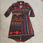 Farm Rio  Ciela Midi‎ Shirt dress belted print maximalist animal Anthropologie Photo 3