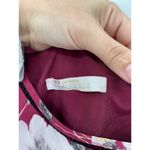 La Maison Talulah Cannes Burgundy Floral Print One Shoulder Midi Dress Size M Red Size M Photo 6