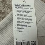 Lululemon  Ribbed Softstreme Shorts Size 8 NWT - Bone Photo 6