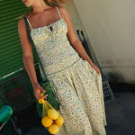 Free People NEW Lavender Daze Days Midi Smocked Dress Photo 0