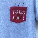 Forever 21 Womens Size Small short sleeve Grey pocket sleep tee latte coffee Photo 5