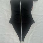 Sonoma Women's Ribbed High Leg Bandeau One Piece Swimsuit - Shade & Shore™ Black Small Photo 2