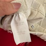 Cream pleated preppy knit midi skirt Tan Size 26 Photo 5