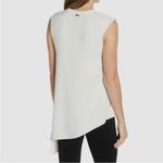 Anne Klein NWT Asymmetrical Split Hem White Sleeveless Top 10 Photo 1