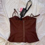 Pretty Little Thing brown corset Photo 3