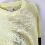 Scotch & Soda Sweater Womens M Linen Mohair Wool Colorblock Sleeves in Citrus Photo 19
