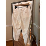 90s L.L. Bean womens 12 Gauzy Linen Baggy Palazzo Pants White Lagenlook, L.L. Be Tan Photo 1