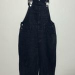 SheIn black denim overalls size large Photo 0