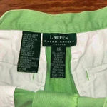 Ralph Lauren Lauren Women's Chino Shorts Cotton Size 8P Pistachio Casual Preppy Photo 2