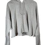 Nike Yoga Women's Dri-Fit Gray Cropped Hoodie Sweatshirt Training XL Photo 0