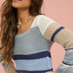 Altar'd State NWT Altar’d State Jeanne Cropped Pullover Sweater Cozy Knit Crochet Boho Medium Photo 0