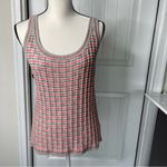St. John ‎ 2 piece set Santa Knit striped cardigan and tank top size medium Photo 2