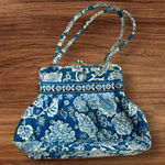Vera Bradley  Blue Lagoon Top Handle Kisslock Shoulder Bag Photo 0