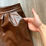 Princess Polly Faux Leather Love Club Pants Brown Size 10 Photo 7
