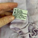 Vintage adult light purple thin knit wrap around scarf fashion basic tassel Photo 3