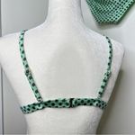 California Sunshine  Mint 2 Piece Bikini Polka Dots Size Large Ruffles Photo 5