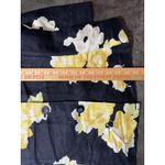 Emma James  By Liz Claiborne Linen Blend Size 12 Floral Blazer Jacket Navy Photo 5