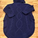 EXPRESS Loose cowl neck , long sweater , split hem Photo 0