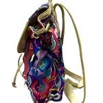 Coach  Poppy Backpack with Wide Adjustable Straps and Multicolor Vibrant Print Photo 2