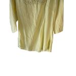 Malvin Hamburg Germany Size Medium Butter Yellow 100% Linen Tunic‎ Top Photo 1