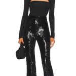 NBD x Marianna Black Sequin Flare Pants Photo 0