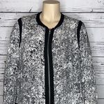 Style & Co . Woman NWT Size 3X Black & White Speckled Zip Front Jacket Photo 1