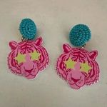 Fun funky earrings Pink Photo 0