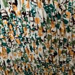 Revolve : More to Come~ Green Zhuri Smocked Mini Skirt- ruffle hem- size L Photo 3