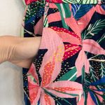 Loft Fluid Wide-Leg Crop Pants in Palm Linen Blend Size Small Photo 5