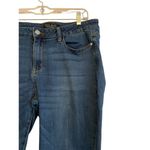 Judy Blue Relaxed Fit Mid-Rise Slim Jeans Women Size 32 Blue Faded Ankle Stretch Photo 2