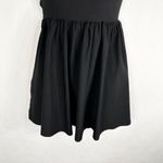 ASOS Design Size 0 Dress Mini Lace Up Back Solid Black Spaghetti Strap 501 Photo 9