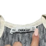 ZARA Knit Thin Striped Sleeveless Cropped Halter Top S Photo 2